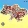 Карта України 3D, 25 областей під вишивку бісером, ФІН-204 - 1