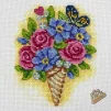 Набір для вишивки хрестиком "Квіти", VC-015 - 2