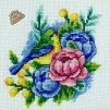 Набір для вишивки хрестиком "Квіти з пташкою", VC-016 - 2