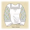 Сорочка "Чорна троянда"  - 1