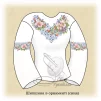 Сорочка "Шипшина в орнаменті" (синя)  - 1