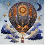 Набір для вишивки бісером "Повітряні пригоди" 