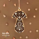 Набір для вишивки новорічної іграшки НД-004 "Вартовий лісу"