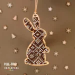 Набір для вишивки новорічної іграшки НД-002 "Лісовий друг"