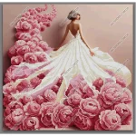 Дівчина-півонія, А3+Л-033