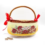 Стрічка навколо кошика мала СКМ-001 (з намистинами в комплекті)