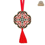 Брелок для вишивки хрестиком на пластиковій канві "Кохання", VPC_040