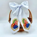 Бант на кошик, БК-099 (з намистинами)