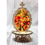 Писанка для вишивки бісером "Хохлома" (51038)