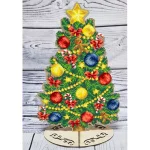 Ялинка з фанери під вишику бісером №2 (93040501)