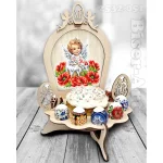 Підставка для паски та яєць під вишивку бісером (2532051)