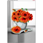 Схема для вишивки бісером  «Маки у вазі» (3017)