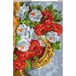 Схема для вишивки бісером  «Букет з трояндами» (3019)