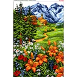 Схема для вишивки бісером  «Село в горах» (3096)