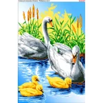 Схема для вишивки бісером  «Лебедина родина» (3097)