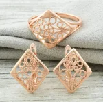 Комплект каблучка+сережки