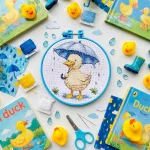 Набір для вишивки хрестиком "Прогулянка каченяти" АНМ-093