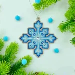 Інтер'єрна прикраса на дереві " Сніжинка" YUMI_024_WF