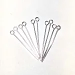 Піни з петелькою, срібні 