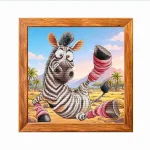 Набір для вишивки хрестиком "Зебра і йога-1" VMC_1030