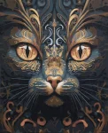 Картина за номерами на художньому полотні "Погляд чаклунки", APN-003