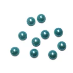 Напівнамистини пришивні, кольору морської хвилі ( 8 мм)