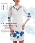 Сукня жіноча  "Кручені малюнки з тінню синього маку" 
