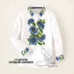 Дитяча сорочка для хлопчика "Загадкові волошки"