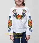 Дитяча сорочка "Волошки і калина" 