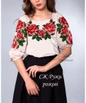 Сорочка "Ружі рожеві" 