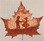 Набір для вишивки хрестиком "Листочок" 