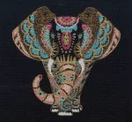 Набір для вишивки хрестиком "Золотий слон" 