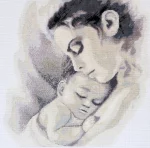 Набір для вишивки хрестиком "Тепло материнства" 