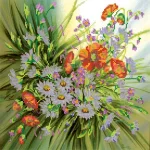 Схема під вишивку бісером "Бризки літа" 