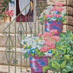 Схема під вишивку бісером "Вазон при вході-1" 