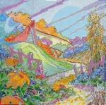 Схема під вишивку бісером "Місячна ніч" 