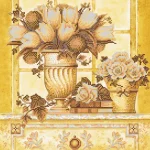 Схема під вишивку бісером "Пелеві квіти"