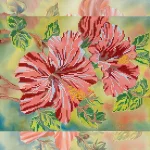 Схема під вишивку бісером "Пурпуровий гібіскус" 