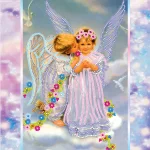 Схема під вишивку бісером "Амури" 