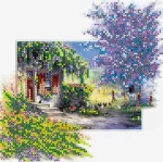 Схема під вишивку бісером "Бузкова хмаринка" 