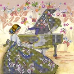 Схема під вишивку бісером "Візит музи" 