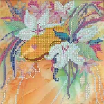 Схема під вишивку бісером "Дівчина-зима" 