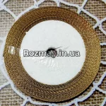 Стрічка атласна темно-бежева 