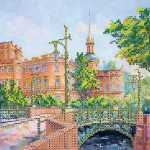 Схема під вишивку бісером "Міст закоханих" 