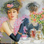 Схема під вишивку бісером "Парижанка" 