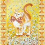 Схема під вишивку бісером "Сонячне кошеня" 