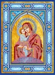 Схема під вишивку бісером "Ікона Пресвятої Богородиці Почаївська"