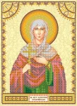 Схема під вишивку бісером "Св. Алевтина" 