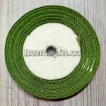 Стрічка атласна оливково-зелена