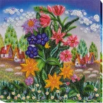 Набір для вишивки бісером "Зелені зірки"